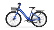 bikeEB60 LyteCycle Minimalist Fitness Step-through e-Bike w/ up to 62 miles Max Operating Range and 20 MPH Max Speed - Bolt Blue