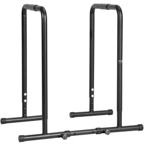 VEVOR Dip Bar, 440 lbs Capacity, Heavy Duty Dip Stand Station with Adjustable Height