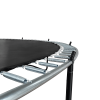 ba10FT Pumpkin Trampoline, Outdoor Trampoline with Basketball Hoop, Enclosure Net and Ladder