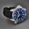 Zeno 6603-2824-A4 Men's 'Divers' Blue Dial Black Rubber Strap Automatic Watch