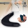 Abdominal Crunch Practical Gym Support U Shape Belt Bind Suspender Strap Handle Back Exercise Pulling Harness Shoulder Strap, V-shape Crunch Belt