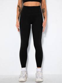 3 Pack Women's Seamless Ribbed Leggings Soft Slimming Yoga Pants, Ribbed Yoga Pants High Waisted Gym Leggings Sport Women Fitness Seamless Female (Color: 3PACK1, size: S)