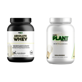 Protein Bundle Whey Protein and Plant Protein (Whey Protein: Absolute Whey Vanilla, Plant Protein: Pure Plant Protein Vanilla)