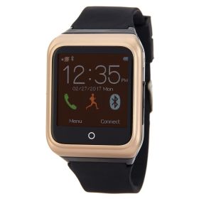 Polaroid SW1505 Fitness Tracker Touchscreen Smartwatch For Android and iOS + Built in SIM Card Slot (Color: BLACK)